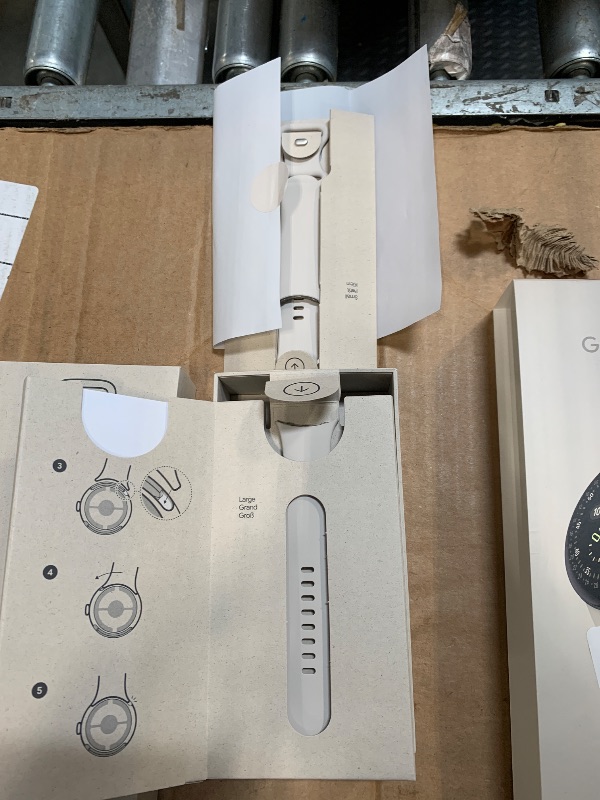 Photo 1 of **** S/N 5A131WRCVW21TX  ***** Google Pixel Watch 4 (41mm) - Android Smartwatch with Heart Rate and Sleep Tracking - 30-Hour Battery - Fitness Tracking - Google AI - Polished Silver Aluminum Case - Porcelain Active Band - Wi-Fi