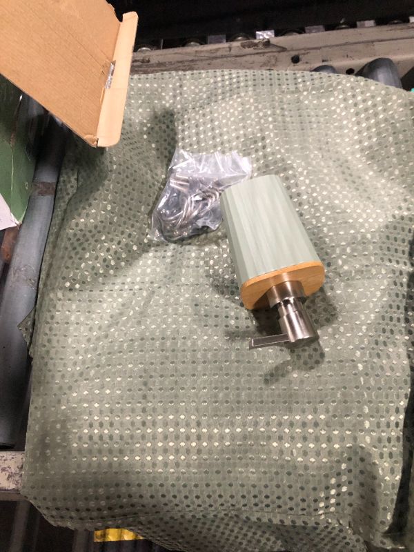 Photo 1 of ****ONLY 3 PCS*****Clara Clark Bathroom Accessories Set - Bathroom Set, Bathroom Sets with Shower Curtain and Rugs, Shower Curtain Set with Trash Can - Sage Green - 22PC