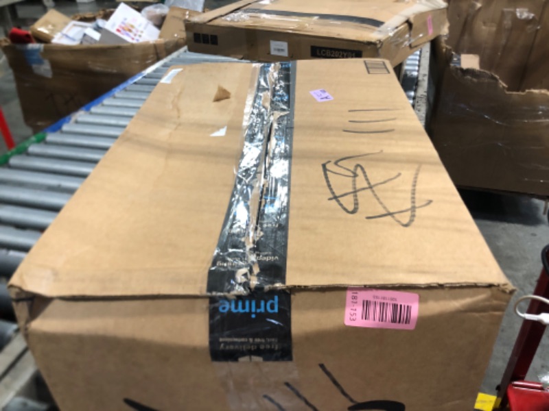 Photo 1 of (2) Amazon Basics 3-Shelf Adjustable Heavy Duty Steel Wire Rack Storage Shelving Organizer for Kitchen, Garage, 23.2" L x 13.4" W x 30" H, Chrome