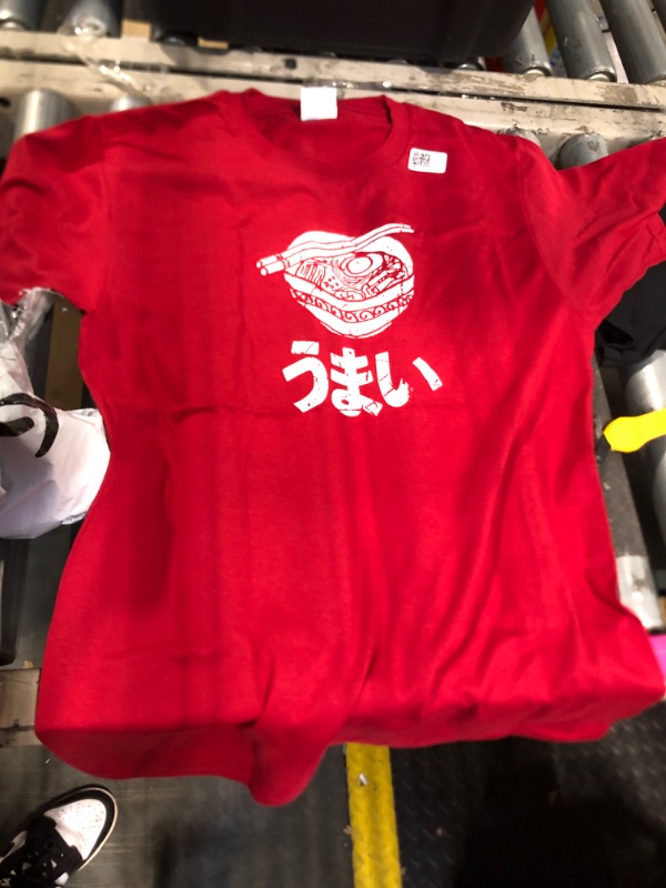 Photo 1 of **SIMILAR NOT EXACT**
(2) Japanese Language Umai Delicious Ramen Nihongo Otaku Fan T-Shirt