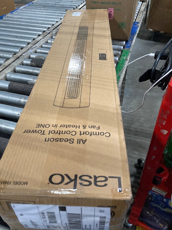 Photo 1 of *USED*
Lasko Oscillating All Season Tower Fan and Space Heater in One for Home with Adjustable Thermostat, Overheat Protection, 4 Fan Speeds, 3 Heat Settings and Remote, 42 Inches, 1500W, Gray, FH515