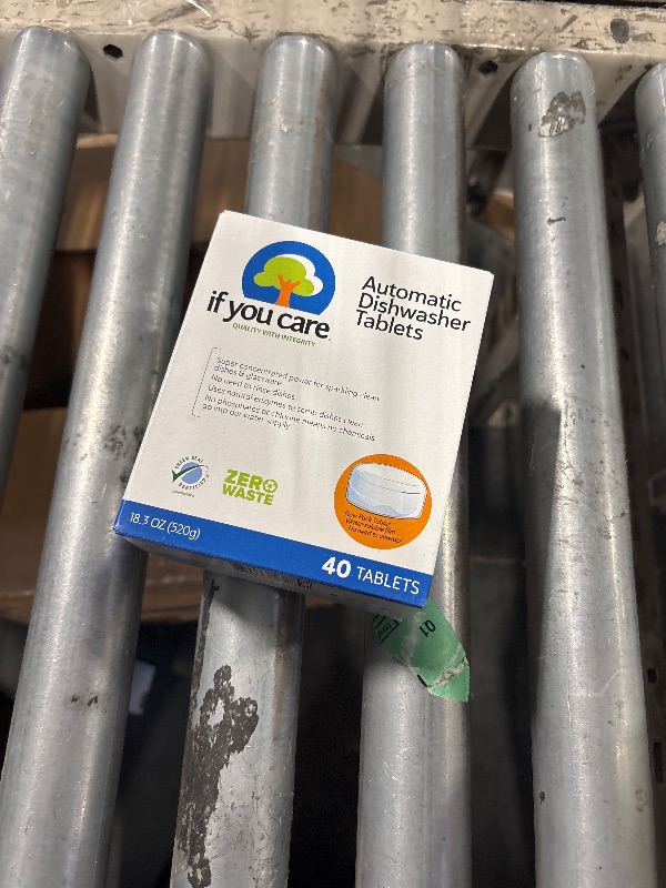 Photo 1 of ** FACTORY SEALED**
If You Care Dishwasher Tablets 40 Count - Powerful, Plant Based, Concentrated, Biodegradable, Natural Dish Cleaner Detergent, Dishwashing Soap Tabs