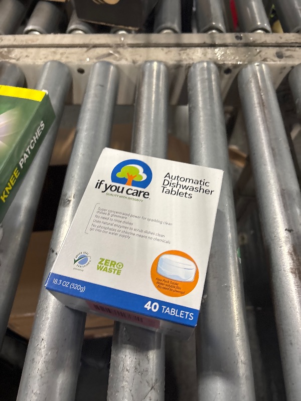 Photo 1 of ** FACTORY SEALED**
If You Care Dishwasher Tablets 40 Count - Powerful, Plant Based, Concentrated, Biodegradable, Natural Dish Cleaner Detergent, Dishwashing Soap Tabs