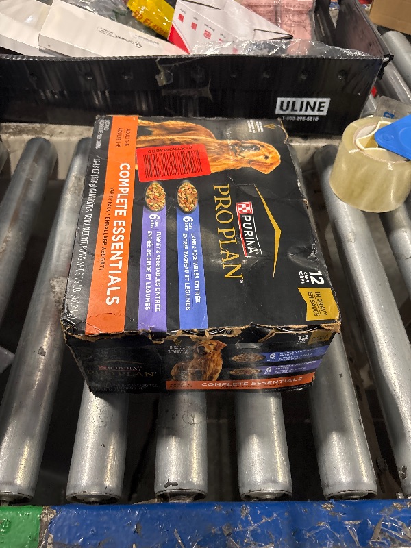 Photo 1 of ***** EXP: 11 / 28/ 2025 ****** Purina Pro Plan Complete Essentials Wet Dog Food, Lamb and Vegetables and Turkey and Vegetables in Gravy Variety Pack - (Pack of 12) 13 oz. Cans