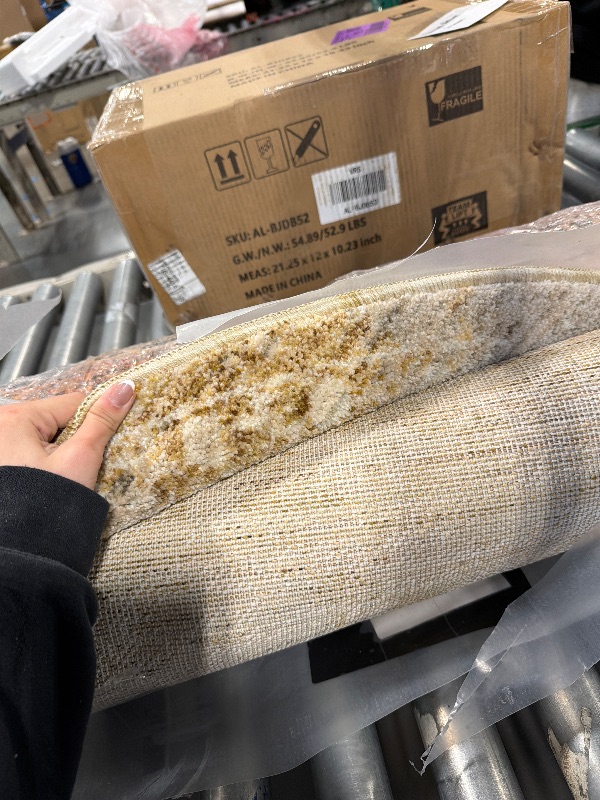 Photo 1 of *****REFERENCE PICTUER CIRCULAR RUG***Loloi Newman Collection NEW-02 Wheat/Natural 7'-10" x 7'-10" Round .37" Pile Height, Area Rug, Soft, Durable, Non-Shedding, Easy Clean, Rug for Living Room