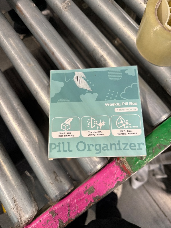 Photo 1 of ?????? ???? ?????????, Thinned and Enlarged 7 Day Pill Organizer, Cute Daily Pill Box with Large Compartment for Travel, Pill Container for Medication, Vitamin, Supplements(Pink)