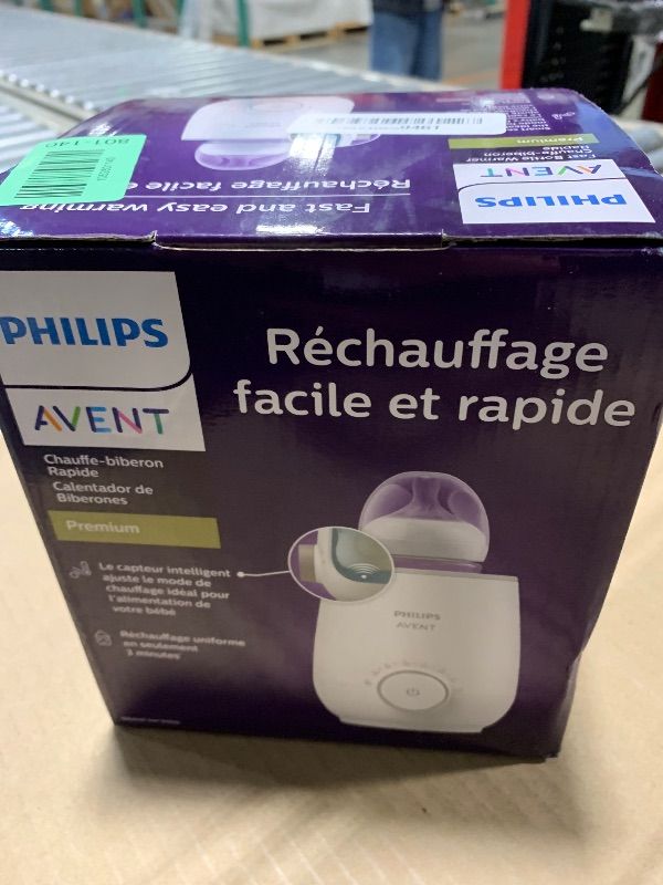 Photo 1 of **MISSING PARTS/BASE ONLY**       
Philips Avent Premium Fast Bottle Warmer, with Smart Temperature Control, Water Bath Technology, Automatic Shut-Off, Model SCF358