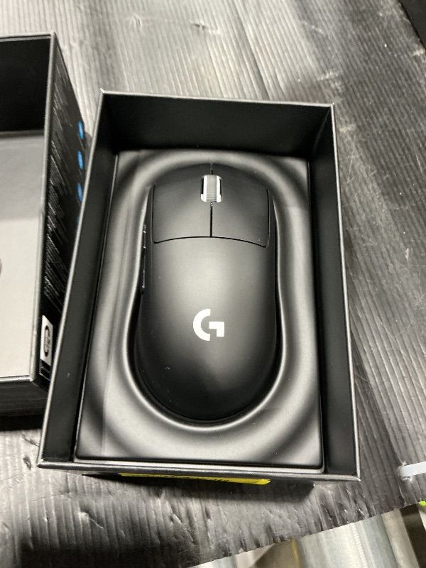 Photo 1 of Logitech G PRO X SUPERLIGHT Wireless Gaming Mouse, Ultra-Lightweight, HERO 25K Sensor, 25,600 DPI, 5 Programmable Buttons, Long Battery Life, Compatible with PC / Mac - Black