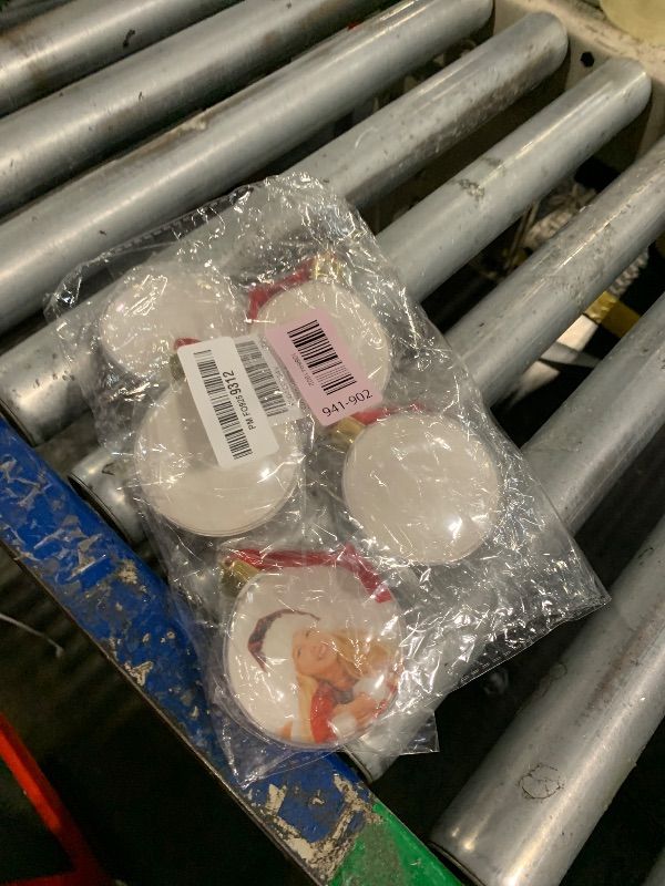 Photo 1 of ****SET OF 5****Picture Ornaments for Christmas Tree, 12 Pack Photo Ornaments for Christmas Trees, Picture Frame Ornament, Custom Picture Frame Ornament for Trees, Xmas Gifts for Mom Dad Friends Kids Pets Decorations