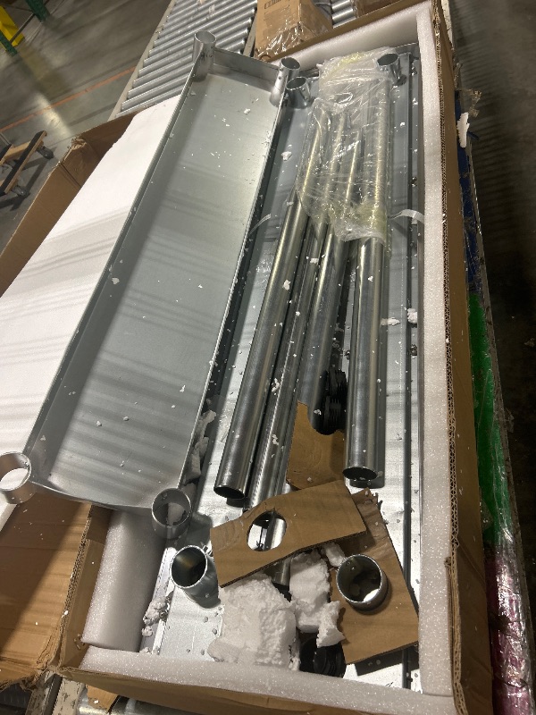 Photo 1 of *****MINOR SCRATCHES****Hally Stainless Steel Table for Prep & Work 14 x 48 Inches, NSF Commercial Heavy Duty Table with Undershelf and Backsplash for Restaurant, Home and Hotel