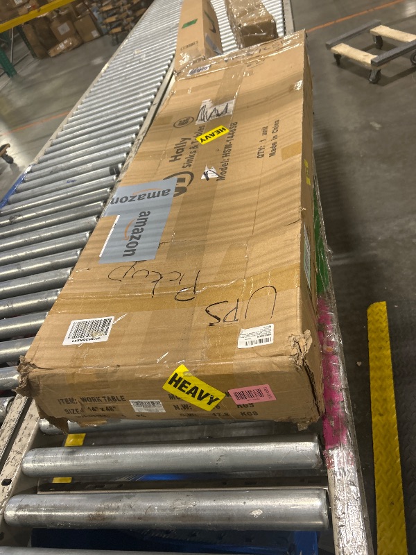 Photo 1 of *****MINOR SCRATCHES****Hally Stainless Steel Table for Prep & Work 14 x 48 Inches, NSF Commercial Heavy Duty Table with Undershelf and Backsplash for Restaurant, Home and Hotel