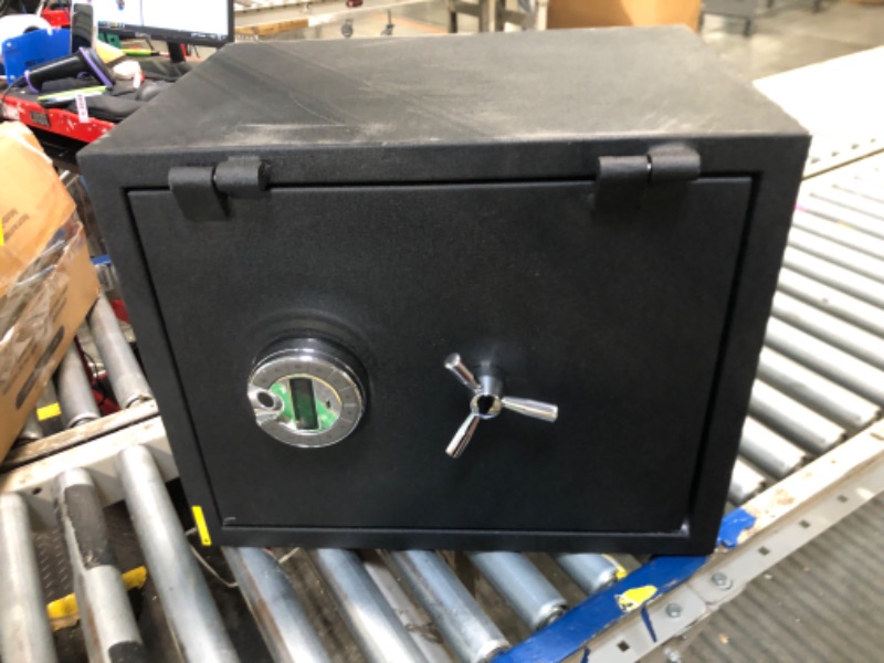 Photo 1 of ****MINOR DAMAGE, SCRATCHES****RETLLAS 4.5 CuFt Heavy Duty Fireproof Biometric Home Safe – Fingerprint Access, Reinforced Steel, Dual Anti-Pry Bolts, Backlit LCD, Heat-Sealing Gasket and USB-C Power for Documents & Electronics