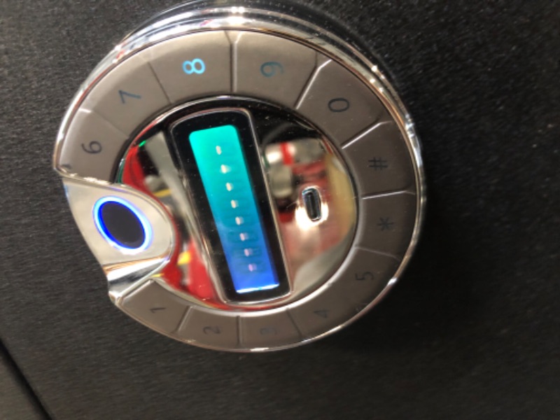 Photo 1 of ****MINOR DAMAGE, SCRATCHES****RETLLAS 4.5 CuFt Heavy Duty Fireproof Biometric Home Safe – Fingerprint Access, Reinforced Steel, Dual Anti-Pry Bolts, Backlit LCD, Heat-Sealing Gasket and USB-C Power for Documents & Electronics