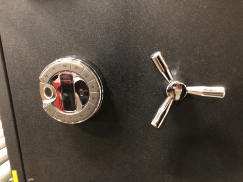 Photo 1 of ****MINOR DAMAGE, SCRATCHES****RETLLAS 4.5 CuFt Heavy Duty Fireproof Biometric Home Safe – Fingerprint Access, Reinforced Steel, Dual Anti-Pry Bolts, Backlit LCD, Heat-Sealing Gasket and USB-C Power for Documents & Electronics