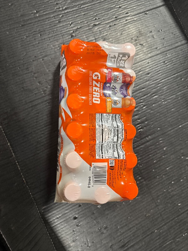 Photo 1 of (PALLET) OF Gatorade G Zero Sports Drink, Fruit Punch, Orange, Grape Variety Pack, 12 Fl Oz (Packs of 18) 