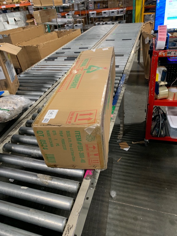 Photo 1 of *MINOR DAMAGE - USED*
National Tree Company 4 ft Pre-Lit Everyday Collection Mini Artificial Christmas Tree, 150 Clear Lights, 643 Tips, Burlap Base, Green