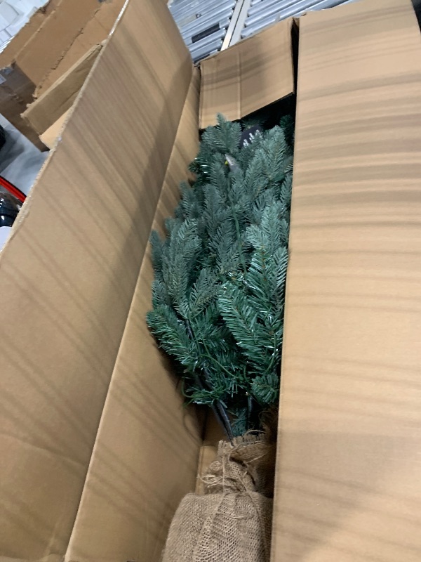 Photo 1 of *MINOR DAMAGE - USED*
National Tree Company 4 ft Pre-Lit Everyday Collection Mini Artificial Christmas Tree, 150 Clear Lights, 643 Tips, Burlap Base, Green