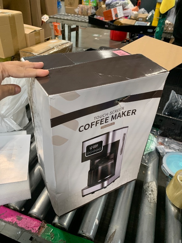 Photo 1 of ***He doesn't have the glass cup.*** SHARDOR Programmable Coffee Maker, Regular & Strong Brew Drip Coffee Machine for Home and Office, Auto Shut Off, Permanent Filter, Silver