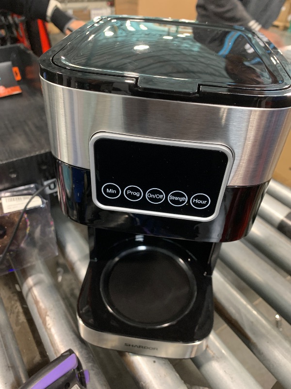 Photo 1 of ***He doesn't have the glass cup.*** SHARDOR Programmable Coffee Maker, Regular & Strong Brew Drip Coffee Machine for Home and Office, Auto Shut Off, Permanent Filter, Silver