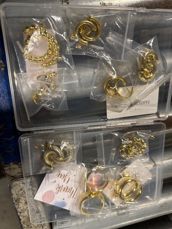 Photo 1 of ****REFERENCE PICTURE***SIMILAR ITEM****Adoyi 9 Pairs Gold Hoop Earrings Set for Womens Twisted Huggie Hoops Earrings 14K 18K Gold Plated for Girls Valentines Mother's Day Birthday Gifts Lightweight