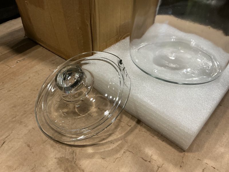 Photo 1 of **MAJOR DAMAGE**
Maredash 1 Gallon Glass Canister, Cookie Jar & Candy Jar with Airtight Lid, Large Food Storage Container for Buffet, Coffee & Flour, Laundry Room Storage & Pantry