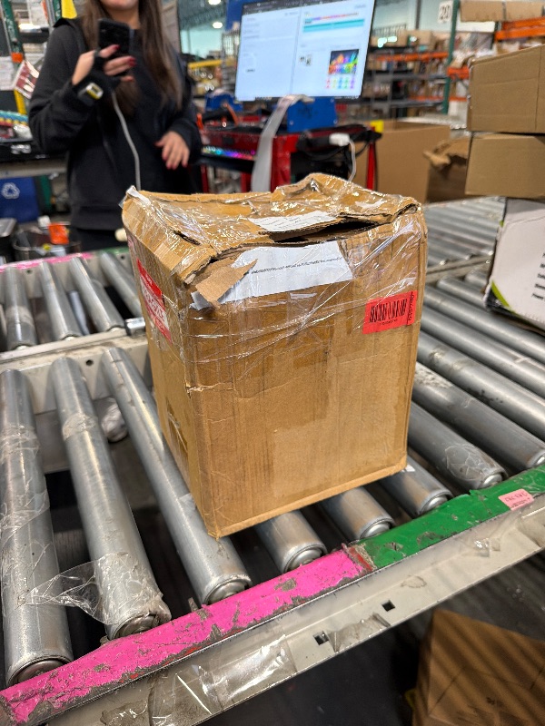 Photo 1 of **MAJOR DAMAGE**
Maredash 1 Gallon Glass Canister, Cookie Jar & Candy Jar with Airtight Lid, Large Food Storage Container for Buffet, Coffee & Flour, Laundry Room Storage & Pantry