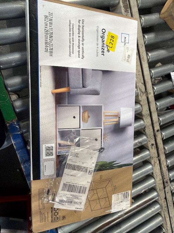 Photo 1 of ****SIMILAR ITEM****VAFHYLLIS 4 Cube Storage Organizer?Freestanding Storage Display Bookshelf, Wood Bookcase with Open Back,for Living Room, Bedroom, Home, (White, 4 Cube)