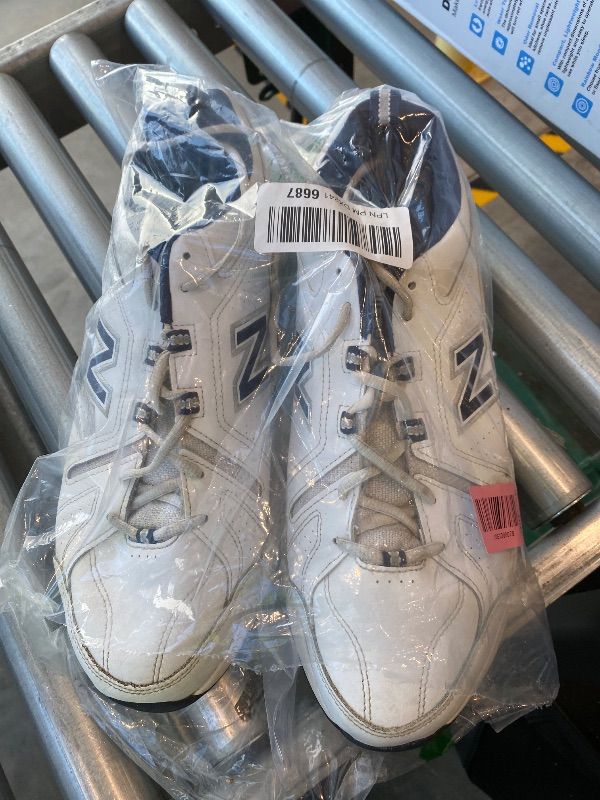 View 4 of *MINOR DAMAGE - USED*
New Balance Men's 608 V5 Casual Comfort Cross Trainer, White/Navy, 14 XX-Wide