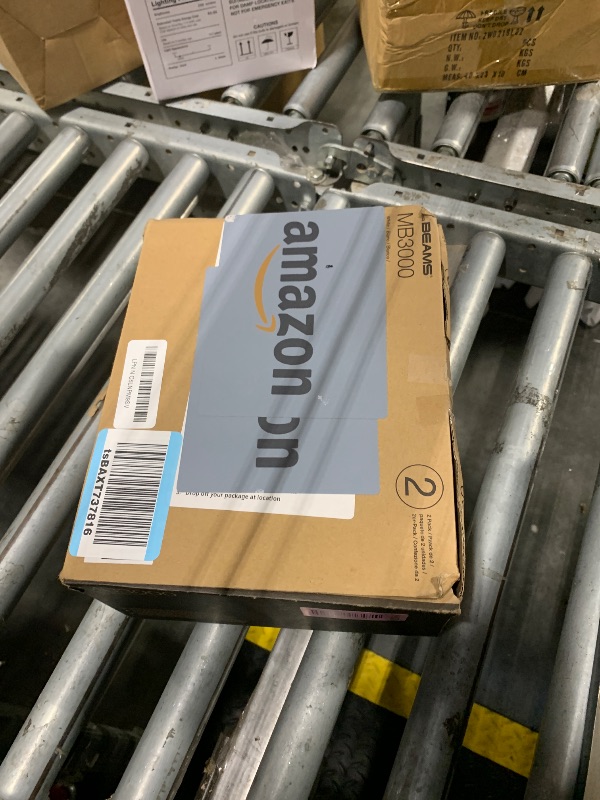 Photo 1 of ***MISSING ONE*** Beams MB3000-WHT-02 Outdoor Battery-Powered Wireless Motion Sensing Dual Head Security Floodlight, 500 Lumens, White, 2-Pack