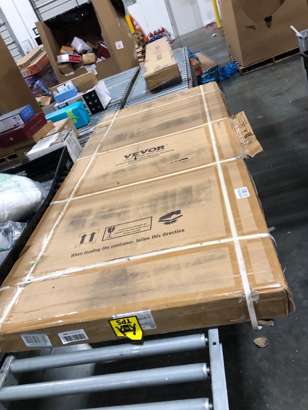 Photo 1 of **MISSING PIECES UNKNOWN**VEVOR Semi-Frameless Shower Door, 57.7-59 W x 70 H in, Shower Sliding Glass Door with 1/4 in(6mm) Clear Tempered Glass, Waterproof Shatterproof Nano Stainproof with Stainless Steel Hardware, Chrome