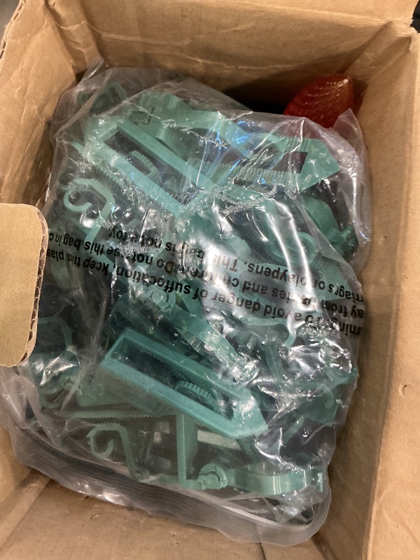 Photo 1 of NIOSTA C9 LED Christmas Pathway Lights,2 Pack Total 60 Ft 40 Light Bulbs & Stakes,Connectable Christmas Walkway Lights with Multicolor