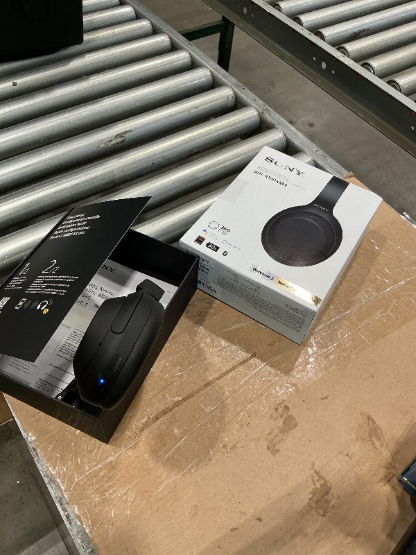 Photo 1 of ***MISSING POWER CORD & CASE*** 
Sony WH-1000XM4 Wireless Premium Noise Canceling Overhead Headphones with Mic for Phone-Call and Alexa Voice Control, Black WH1000XM4