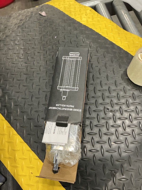 Photo 1 of **MINOR DAMAGE - USED**
Pasta Roller Attachment for KitchenAid Stand Mixer, Stainless steel Pasta Roller Attachment with 8 Adjustable thickness knob by Gvode