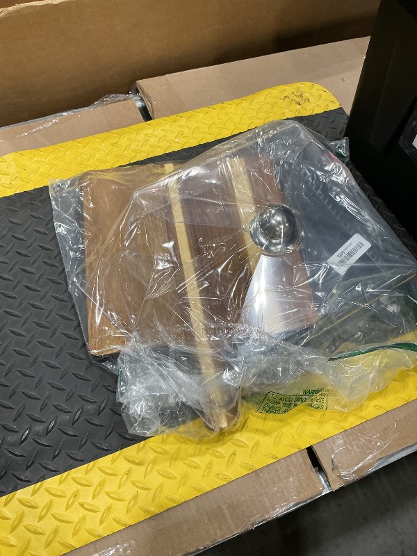 Photo 1 of *PARTIAL SET - Broken lid*
Vercraft Christmas Wooden Deviled Egg Platter with Lid and Handle 30 Holes Round Deviled Egg Tray Reversible Charcuterie Board Wooden Serving Tray Containers Holder for Countertop Easter(Acacia)