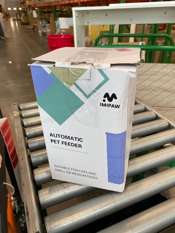 Photo 1 of *USED*
IMIPAW Automatic Cat Feeders, 3L Timed Cat Dry Food Dispenser, Dual Power Supply, Programmable Portion Size, Auto Pet Feeder for Cats and Small Dogs