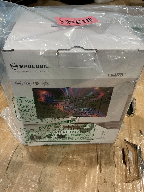 Photo 1 of ?Electric Focus?Magcubic Mini Projector 4K Support, Portable Projector with WiFi 6 and Bluetooth 5.4, Smart Proyector, 5W Soundbase Speaker, 180°Rotation for Home Theater
