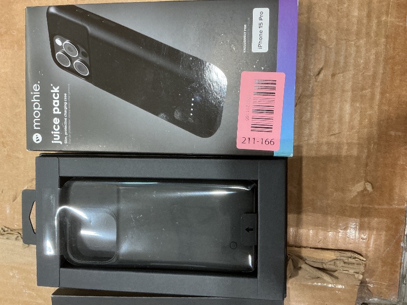 Photo 1 of *UNTESTED*
Mophie Juice Pack iPhone 15 Pro Battery Case - Legendary Power & Protection - Up to 50% Extra Battery, 6ft Drop Safety, Eco-Friendly Design, Black