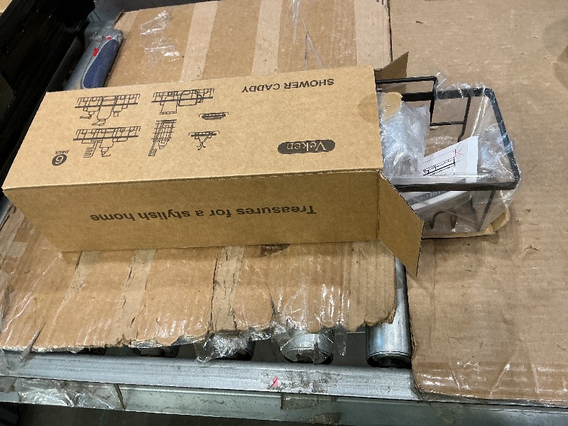 Photo 1 of ***MISSING 4 PIECES***Veken Shower Caddy 6-Pack,Advanced Rustproof Design, No Drilling Adhesive Shelves, Rack with Soap Holder, Large Capacity Bathroom Organizers and Storage, Wall-Mounted Kitchen & Home Decor