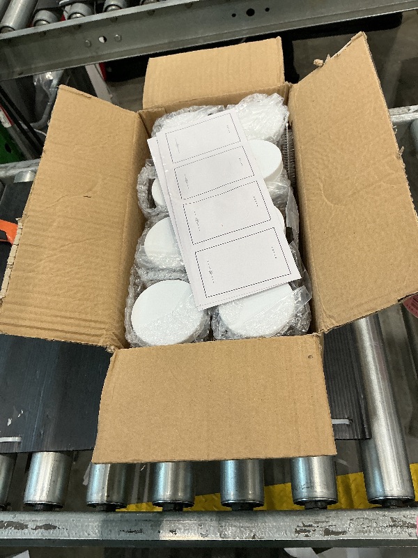 View 2 of [ 8 Pack ] Glass Juicing Bottles with 2 Straws & 2 Lids w Hole- 16 OZ Travel Drinking Jars, Water Cups with White Airtight Lids, Reusable Tall Mason Jar for Juice, Bubble Tea, Smoothie, Tea, Kombucha