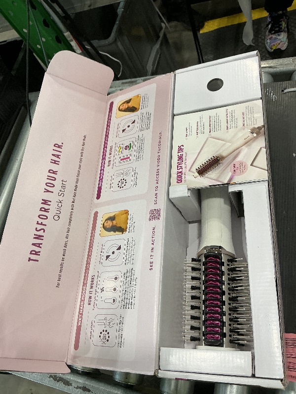 Photo 1 of Shark HT202 SmoothStyle Heated Comb + Blow Dryer Brush, Dual Mode, for All Hair Types, Silk