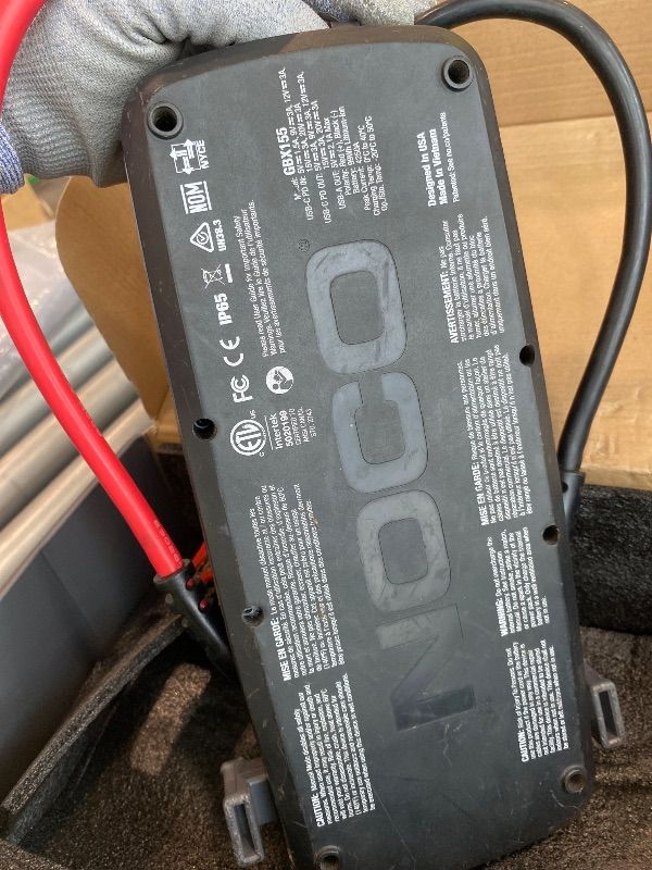 Photo 1 of *MINOR DAMAGE - USED*
NOCO Boost GB150: 3000A UltraSafe Jump Starter – 12V Lithium Battery Booster Pack, Portable Jump Box, Power Bank & Jumper Cables - for 9.0L Gas and 7.0L Diesel Engines