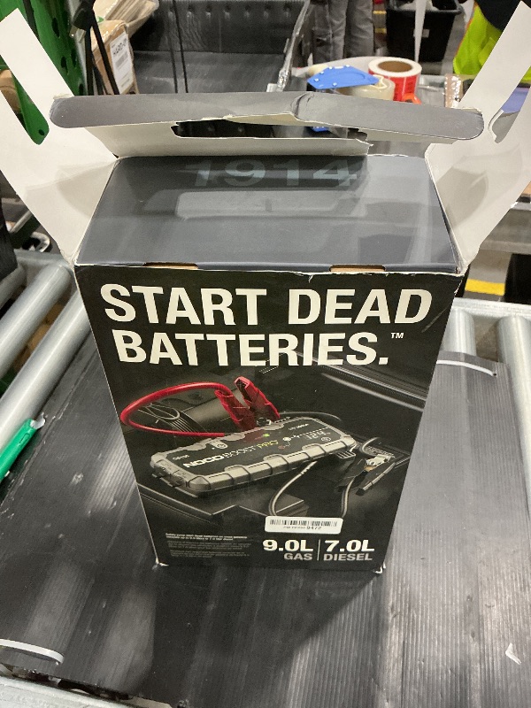 Photo 1 of *MINOR DAMAGE - USED*
NOCO Boost GB150: 3000A UltraSafe Jump Starter – 12V Lithium Battery Booster Pack, Portable Jump Box, Power Bank & Jumper Cables - for 9.0L Gas and 7.0L Diesel Engines