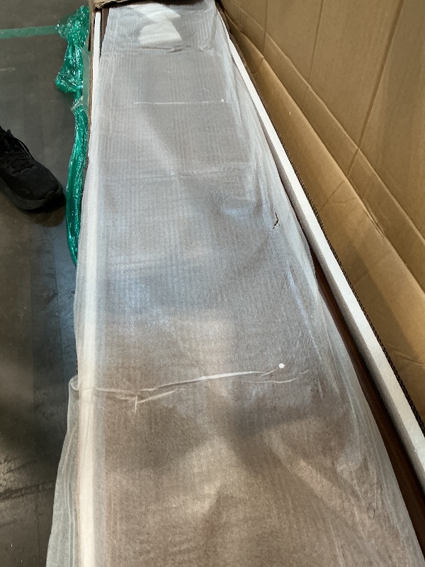 Photo 1 of **MISSING PARTS - Missing Hardware**
Merax Wood Canopy Bed Frame King Size, Four Posters Bed/Squeak Resistant/No Box Spring Needed, Walnut