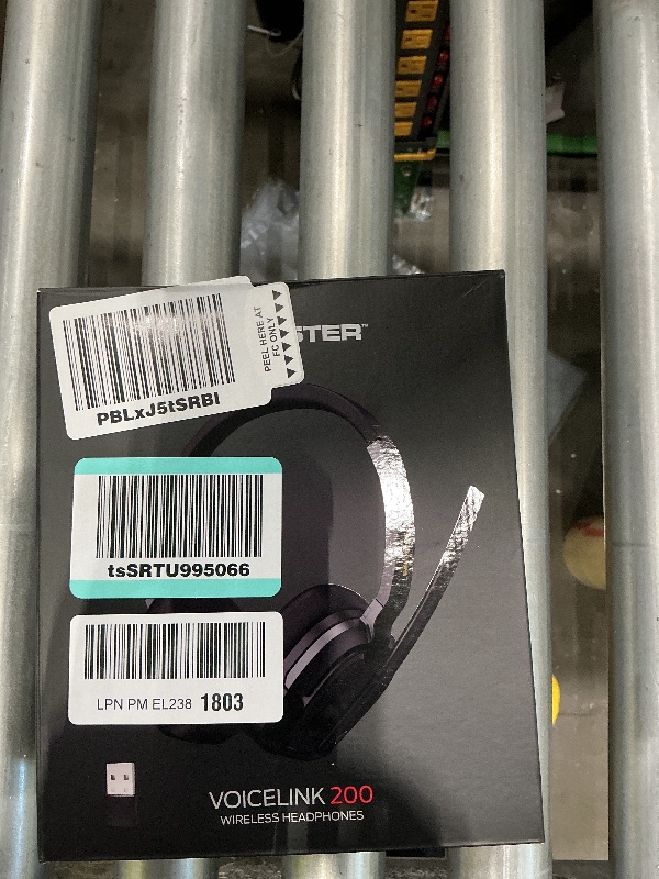 Photo 1 of **UNTESTED**
Monster VoiceLink 200 Wireless Headset with Mic for Work, Bluetooth V5.4 Headphones with AI Noise Cancelling Mic & USB Dongle, 60H Playtime & Mic Mute for Computer/Laptop/PC/iPhone/Android