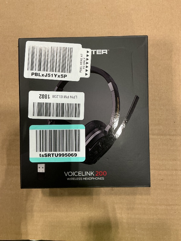 Photo 1 of Monster VoiceLink 200 Wireless Headset with Mic for Work, Bluetooth V5.4 Headphones with AI Noise Cancelling Mic & USB Dongle, 60H Playtime & Mic Mute for Computer/Laptop/PC/iPhone/Android