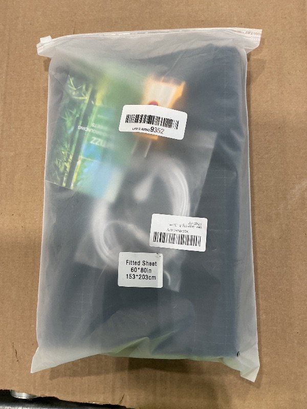 Photo 1 of **NEEDS TO BE WASHED, HAS DOG HAIR** Grounding Sheets, 90% Viscose Derived from Bamboo 10% Silver Infused Cooling Sheets, Silky Breathable Than Cotton for Hot Sleeper, 15 Deep Pocket Grounded Fitted Sheets Only, Black Queen-60"x80"x15"