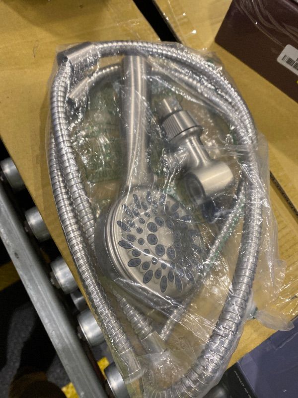 Photo 1 of ***MISSING WALL MOUNT*** Moen 20091SRN 5-Setting Hand Held Brushed Nickel Spot Resist Shower Head, 2.5 GPM