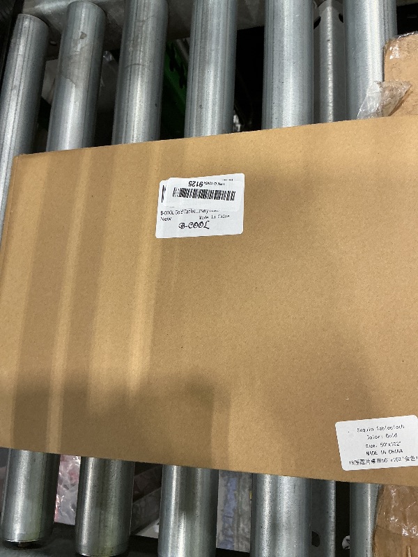 Photo 1 of **NO BALLOONS**
*look at pic* B-COOL Gold Sequin Tablecloth Party Glitter Christmas Table Cloth Big Payette 50x102 Inches Table Overlays for Birthday Holiday Baby Shower Anniversary Holiday Dinning Decoration