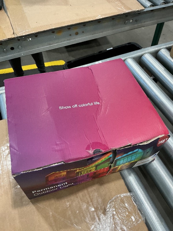 Photo 1 of **MISSING PARTS**
Fitop Permanent Outdoor Lights, 200FT RGB Smart LED Eaves Light, IP67 Waterproof Outdoor Strip Lights, 16 Million Colors, Extendable, App/Remote Control, Music Sync