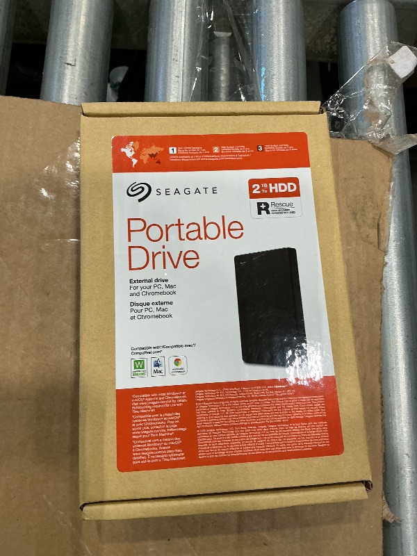 Photo 1 of Seagate Portable 2TB External Hard Drive HDD — USB 3.0 for PC, Mac, PlayStation, & Xbox -1-Year Rescue Service (STGX2000400)